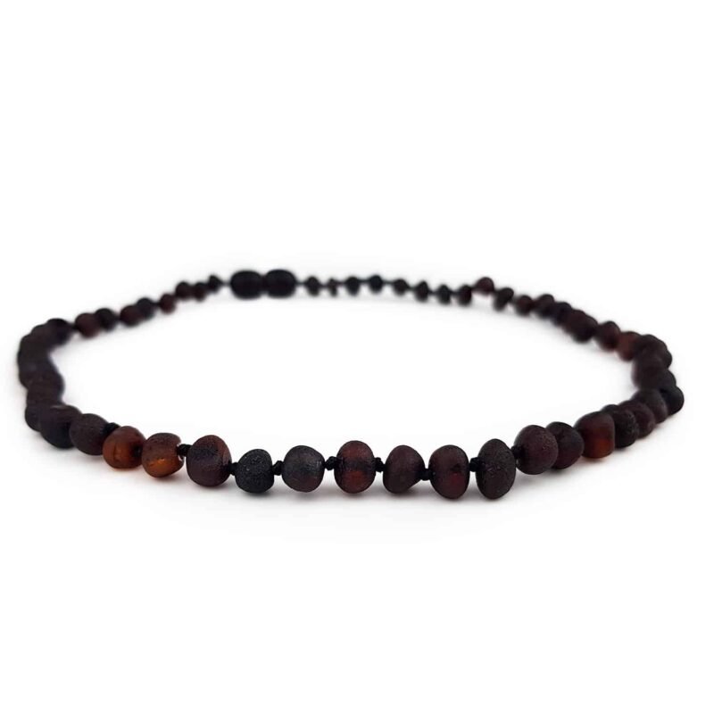 Raw Baby Baroque Beads Cherry Color Necklace