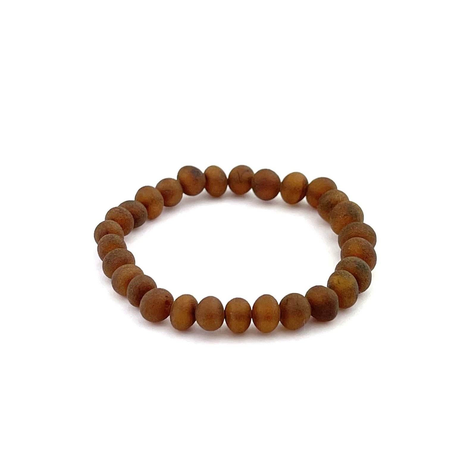 Raw Kids Semi Rounded Beads Cognac Color Bracelet - Image 2