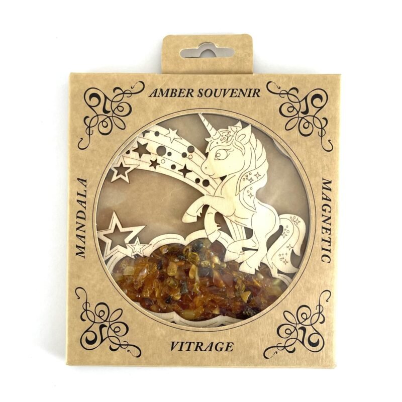 Magnetic Amber Vitrage Souvenir | Unicorn - Image 2