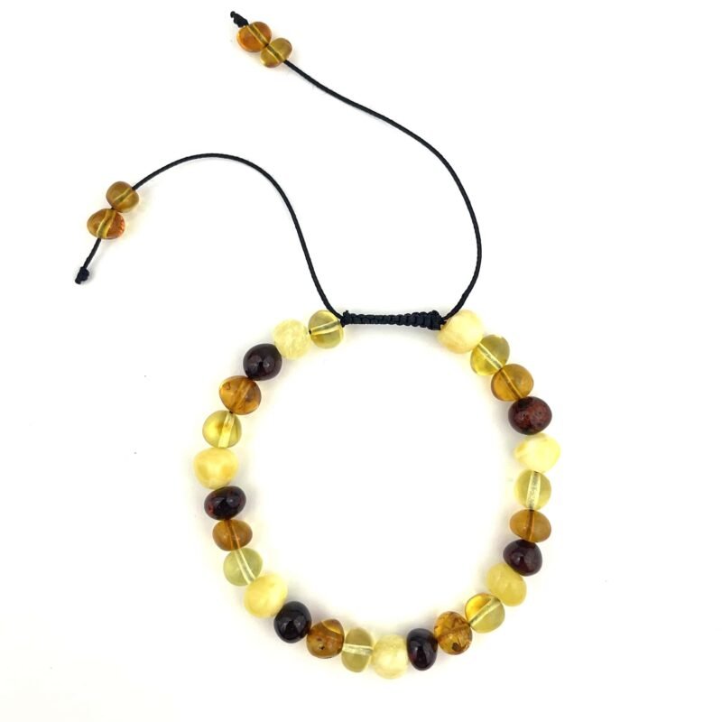 Polished Adjustable Semi Rounded Multicolor Bracelet