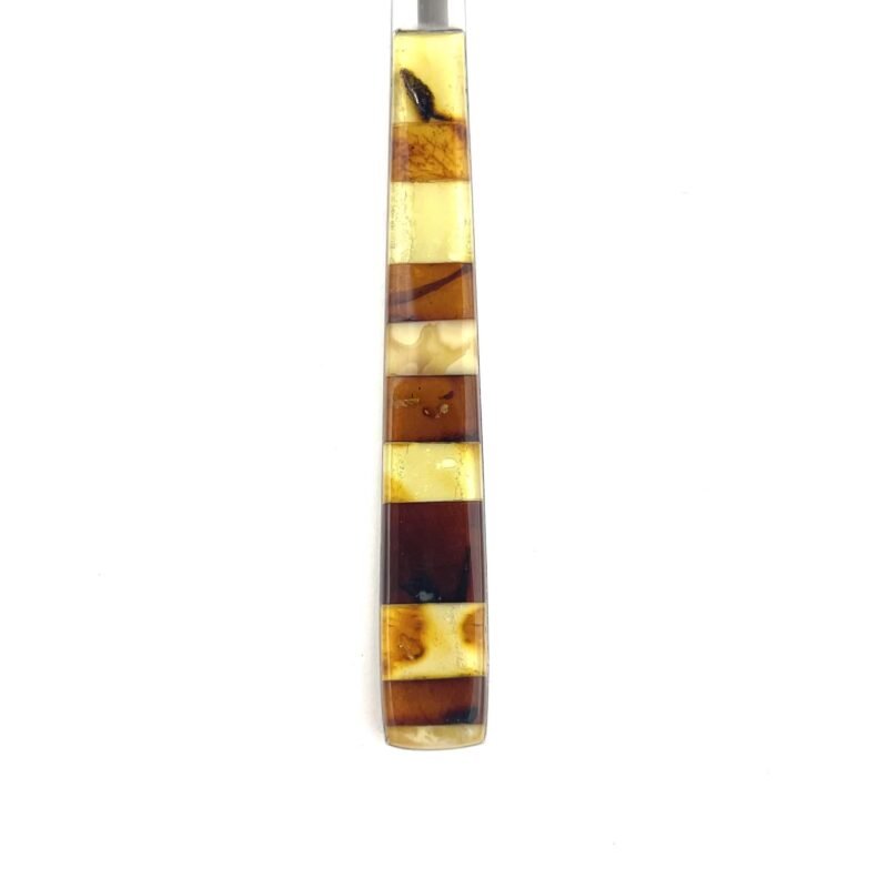 Spoon with a Polished Mosaic Amber - Image 2