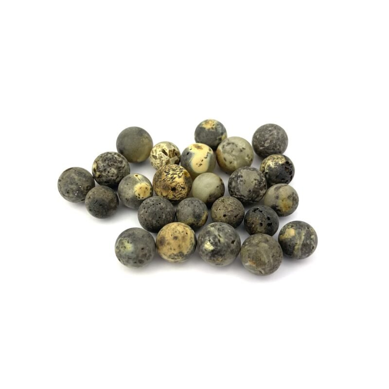 Gintarinių Idealiai Apvalių Karoliukų Rinkinys, 50 g - Image 3