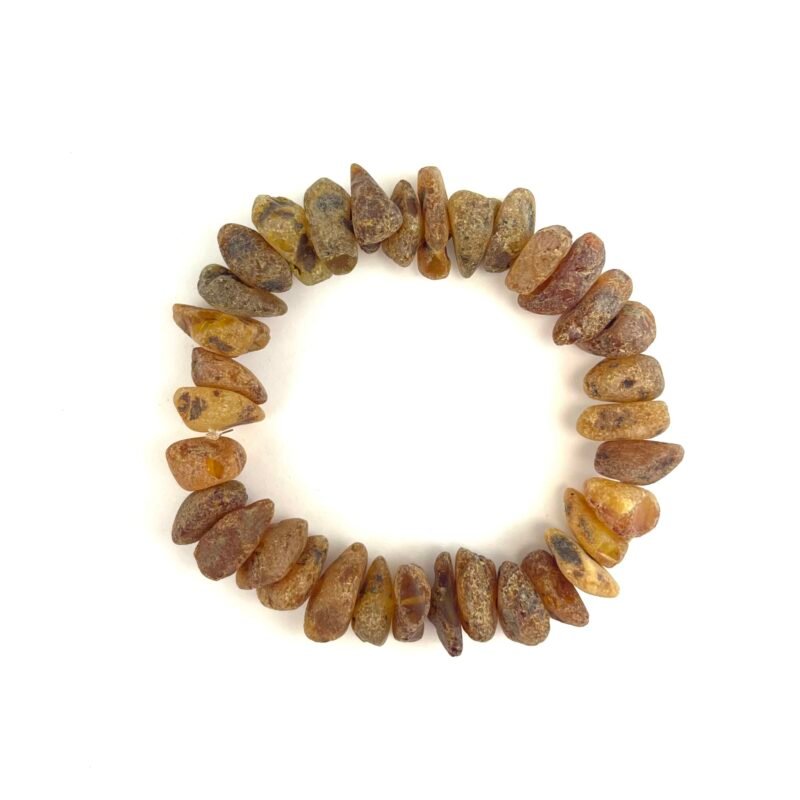 Raw Elastic Massive Chips Honey Bracelet 20g+